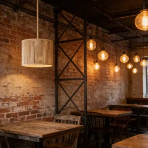 Hemp rope Drum Pendant Light MP4022 4