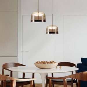 Modern Glass Dome Pendant Light P6030 3