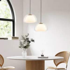 Modern Milk Glass Jelly Pendant Light P6040 3