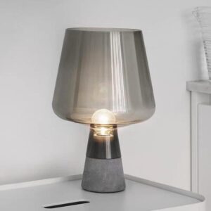 Modern Cement Base Glass Shade Table Lamp TL-A011 2
