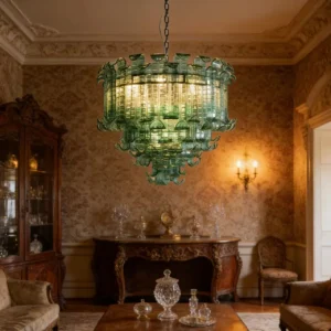 Murano Green Glass Chandelier MX9003 3