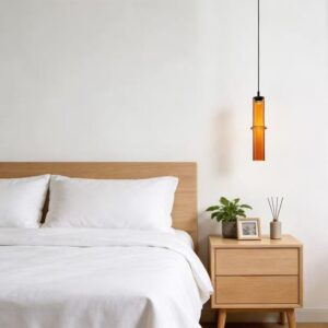 Modern Cylinder Glass Pendant Light P6071 4