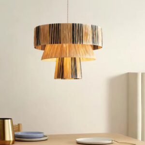 Raffia Layered Pendant Light MP4018 3