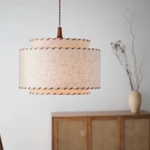 Wabi Sabi Fabric Pendant Light MP4015 3