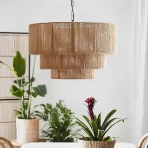 3-Tier Drum Hemp Rope Pendant Light MP4023 2