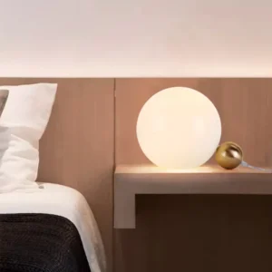 Modern White Glass Table Lamp TL-A002 1