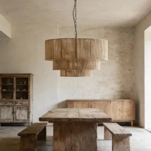 3-Tier Drum Hemp Rope Pendant Light MP4023 1