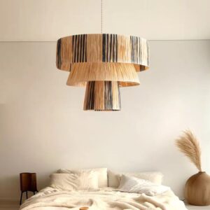 Raffia Layered Pendant Light MP4018 1