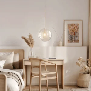 Glass Globe Pendant Light P6085 3