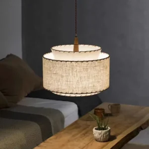 Wabi Sabi Fabric Pendant Light MP4015 1