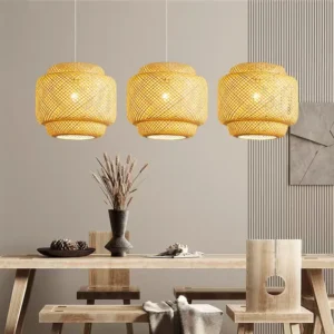 Handwoven Bamboo Pendant Light MP4019 1