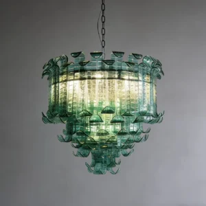 Murano Green Glass Chandelier MX9003 1