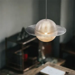 Vintage Glass Planet Pendant Light P6047 4