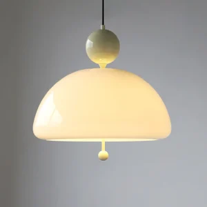 French Retro Creamy White Pendant Light P6034 4