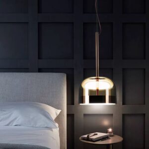 Modern Glass Dome Pendant Light P6030 4