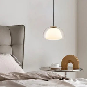 Modern Milk Glass Jelly Pendant Light P6040 4