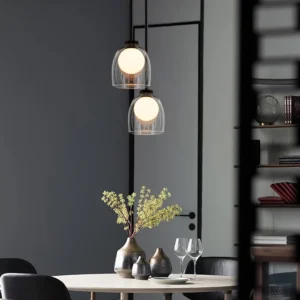 Minimalist Glass Pendant Light P6133 4