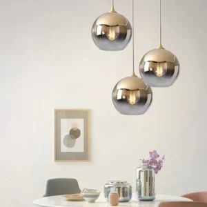 Modern Glass Globe Pendant Light P6037 4