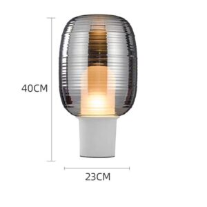 Ribbed Glass Table Lamp TL-A006 5