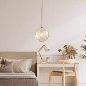Glass Globe Pendant Light P6085 5