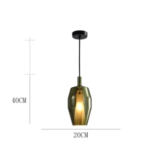Contemporary Glass Pendant Light P6088 6