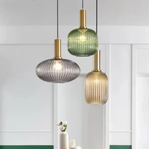 Retro Lantern Shape Glass Pendant Light P6049 6