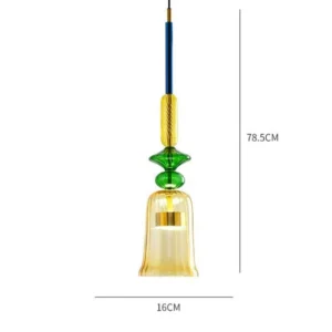Modern Colorful Glass Pendant Light P6081 6