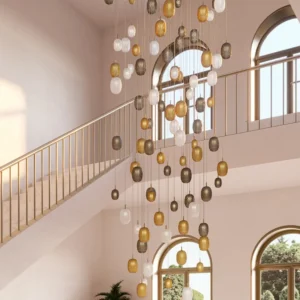 Geometric Glass Ball Pendant Light P6002 6
