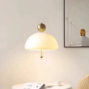 French Retro Creamy White Pendant Light P6034 6
