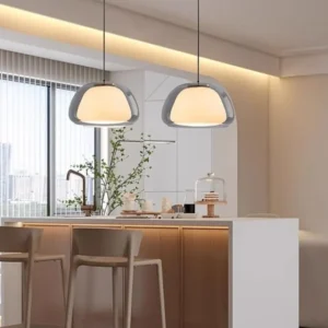 Modern Milk Glass Jelly Pendant Light P6040 6