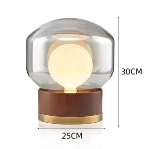 Wood and Glass Table Lamp TL-A018 1