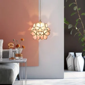Modern Flower Glass Pendant Light P6062 7