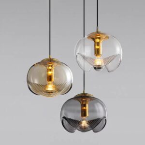 Modern Glass Wave Pendant Light P6058 7