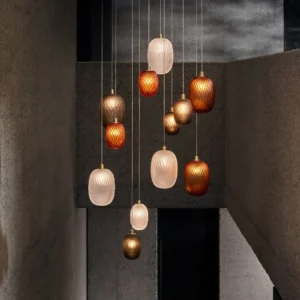 Geometric Glass Ball Pendant Light P6002 7