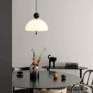French Retro Creamy White Pendant Light P6034 7