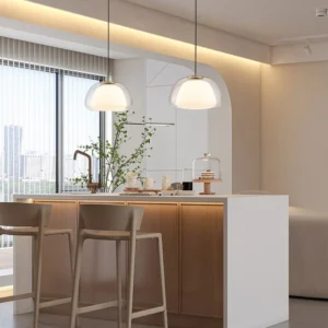 Modern Milk Glass Jelly Pendant Light P6040 7