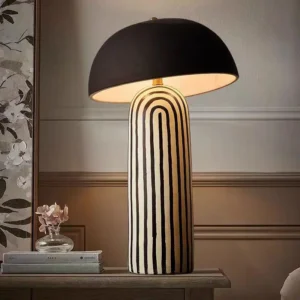 Geometric Stripe Ceramic Table Lamp TL-H013 1