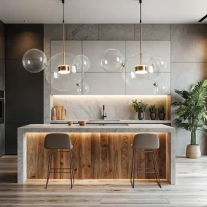 Modern Bubble Glass Pendant Light P6077 7
