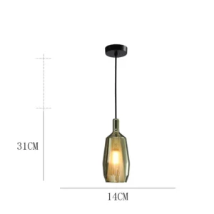 Contemporary Glass Pendant Light P6088 7