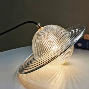 Vintage Glass Planet Pendant Light P6047 8