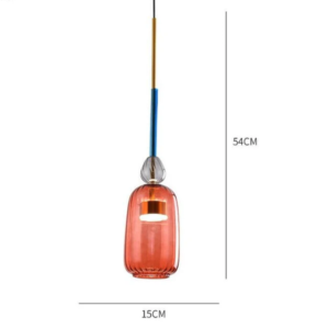 Modern Colorful Glass Pendant Light P6081 8