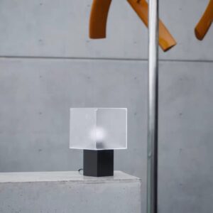 Minimalist Frosted Acrylic Table Lamp with Cube Shade TL-G003 5
