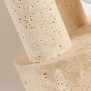 Modern Travertine Multi-Light Table Lamp with Opal Glass Shades TL-J005 4