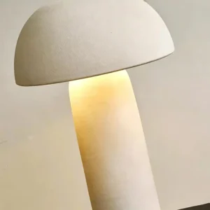 Minimalist Mushroom Ceramic Table Lamp with Dome Shade TL-H032 2