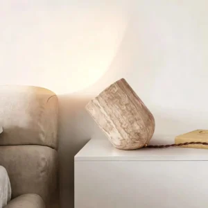 Modern Tilted Travertine Table Lamp TL-J007 3