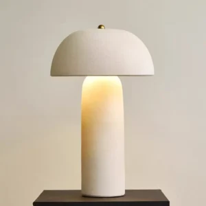 Minimalist Mushroom Ceramic Table Lamp with Dome Shade TL-H032 1