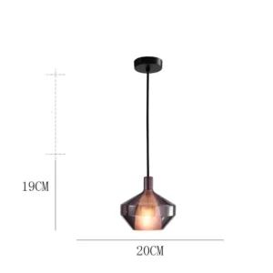 Contemporary Glass Pendant Light P6088 9