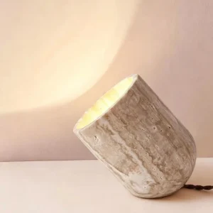 Modern Tilted Travertine Table Lamp TL-J007 2