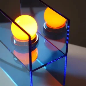 Modern Acrylic Cube Table Lamp with Warm Glow TL-G001 3