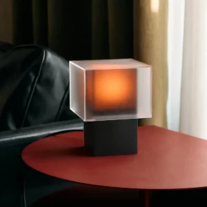 Geometric Acrylic Cube Table Lamp with Contrast Base TL-G004 2